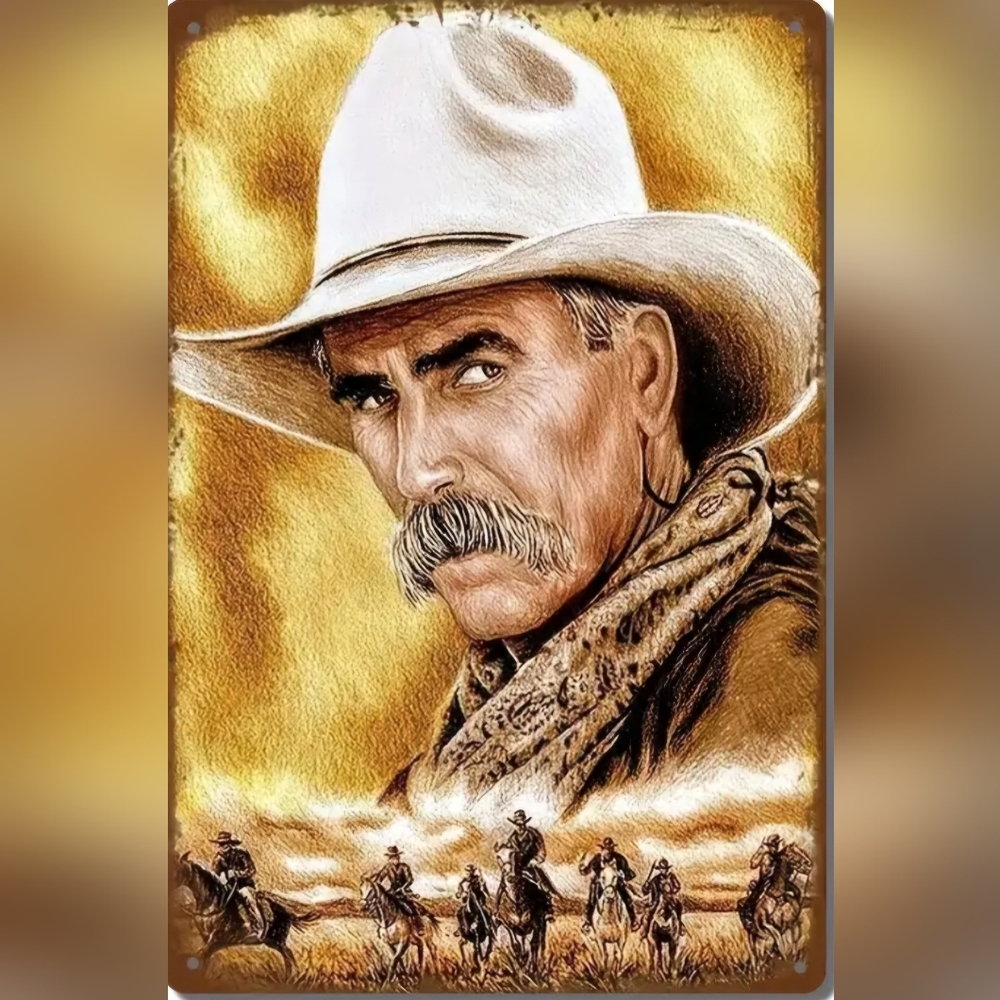 Sam Elliott Movie Decorative Tin Sign